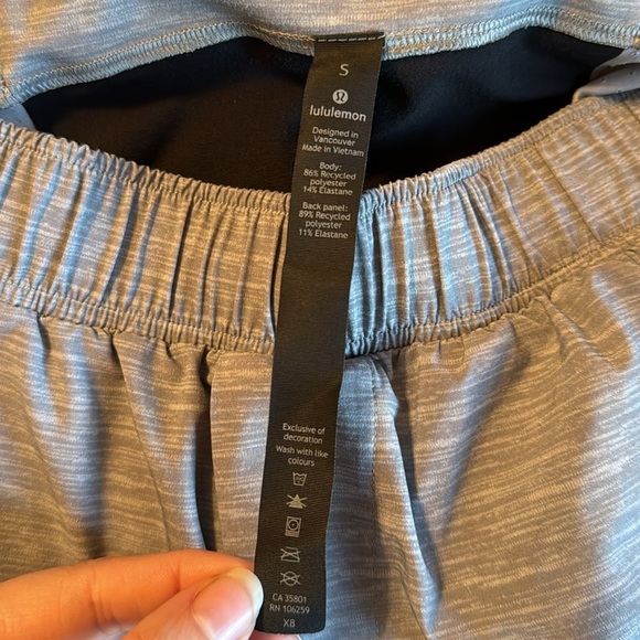 Lululemon Surge Short *6" in Heather Allover Sea Salt Light Cast sz S - Picture 11 of 11